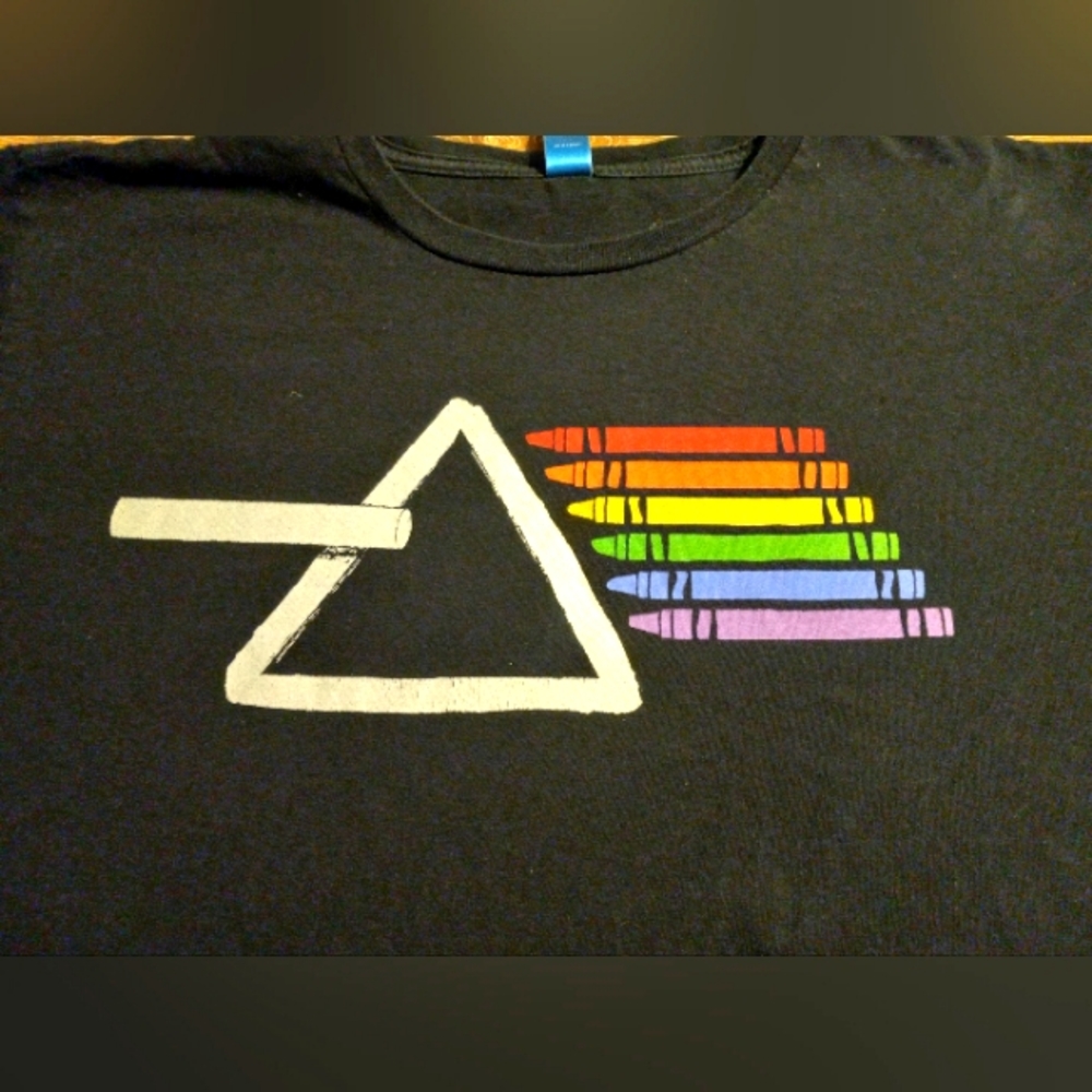 Sale! Woot! Pink Floyd rainbow crayons tee